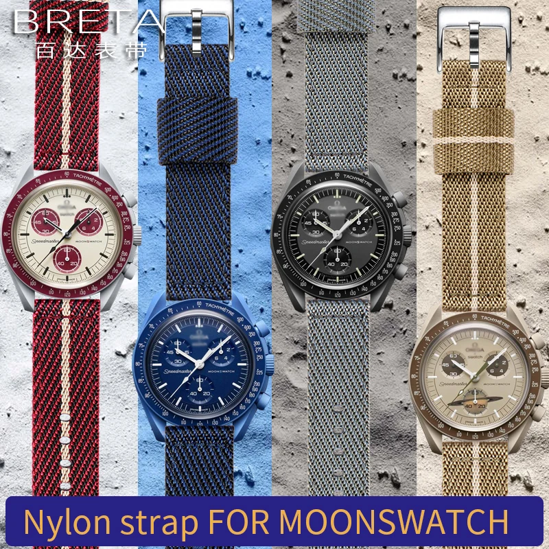 FOR Omega & Swatch nylon canvas watch strap 20MM 9 color waterproof strap accessories for MOON-SWATCH fashion bracelet tool-free
FOR Omega & Swatch nylon canvas watch strap 20MM 9 color waterproof strap accessories for MOON-SWATCH fashion bracelet tool-free