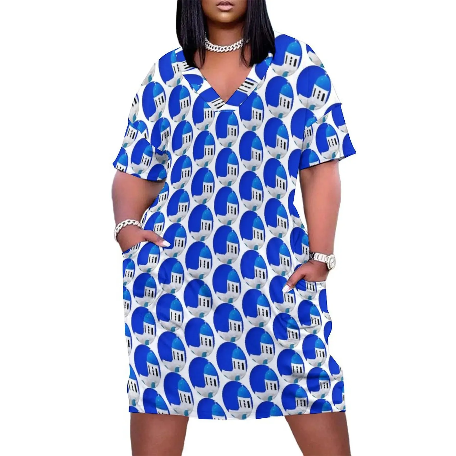 SANTORINI Loose Pocket Dress summer dress womens 2025 summer clothes for women Woman's evening dress Female
SANTORINI Loose Pocket Dress summer dress womens 2025 summer clothes for women Woman's evening dress Female