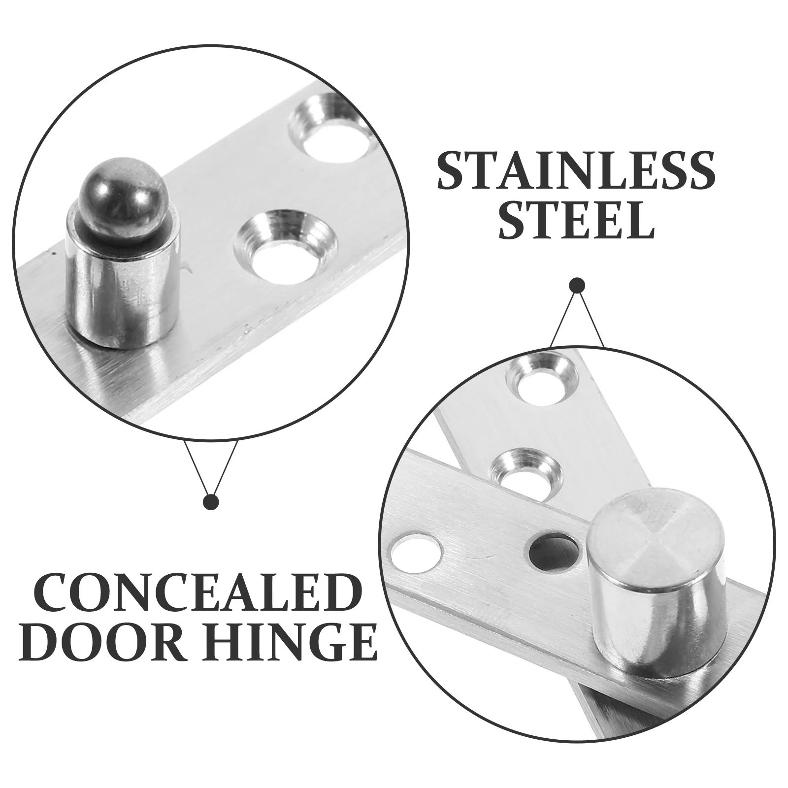 2Pcs 360 Degree Rotating Pivot Hinge Concealed Small Stainless Steel Door Hardware Invisible Hidden Door Hinges Smooth Rotation
2Pcs 360 Degree Rotating Pivot Hinge Concealed Small Stainless Steel Door Hardware Invisible Hidden Door Hinges Smooth Rotation