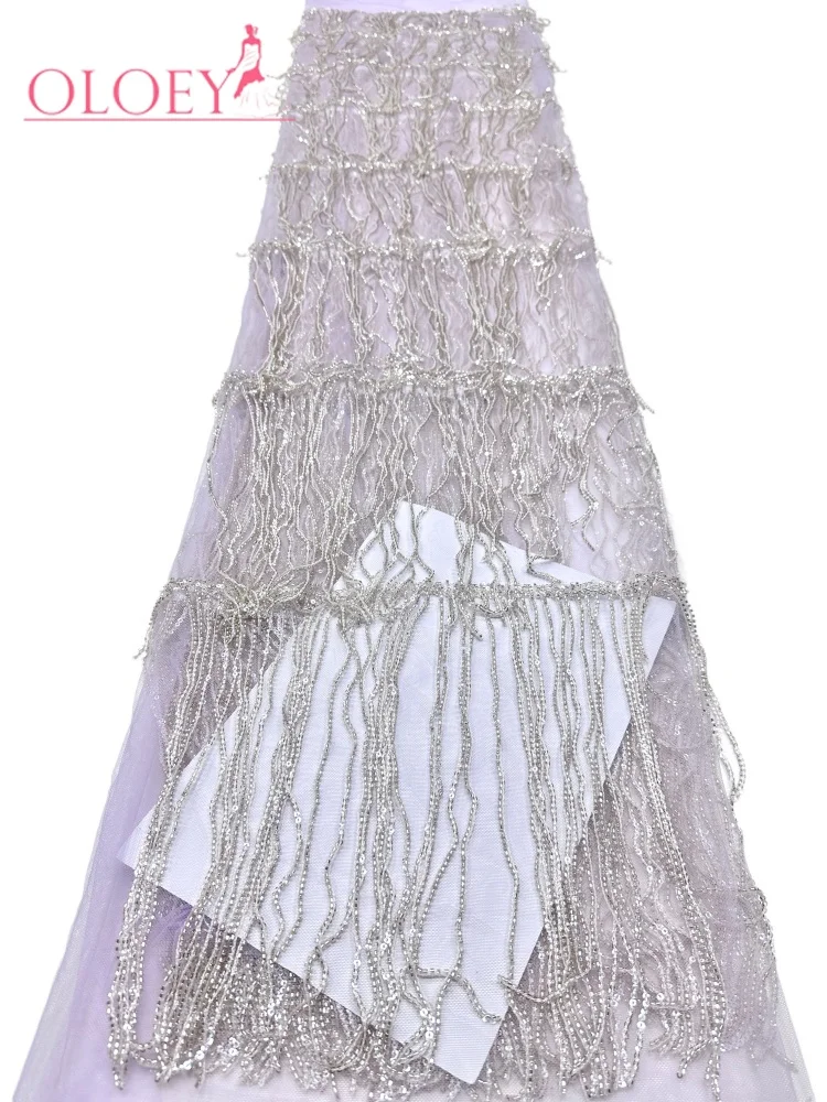 OLOEY Luxury African Beaded Sequin Lace Fabric Luxury French Nigerian Mesh Tulle Lace Fabric for Bridal Wedding Dresses
OLOEY Luxury African Beaded Sequin Lace Fabric Luxury French Nigerian Mesh Tulle Lace Fabric for Bridal Wedding Dresses