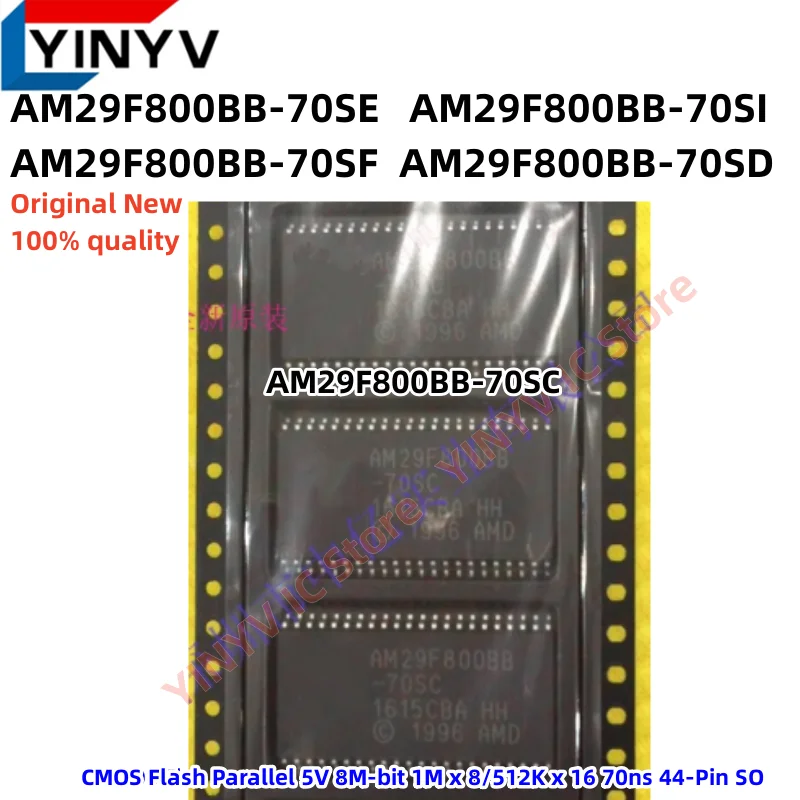 5Pcs AM29F800BB AM29F800BB-70SE AM29F800BB-70SI AM29F800BB-70SC AM29F800BB-70SF AM29F800BB-70SD CMOS Flash Parallel 5V 8M-bit
5Pcs AM29F800BB AM29F800BB-70SE AM29F800BB-70SI AM29F800BB-70SC AM29F800BB-70SF AM29F800BB-70SD CMOS Flash Parallel 5V 8M-bit