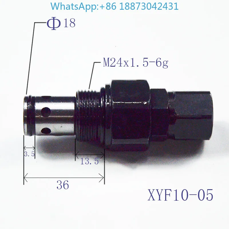 Hydraulic thread inserted overflow valve XYF10-05 pressure regulating valve for climbing vehicle
Hydraulic thread inserted overflow valve XYF10-05 pressure regulating valve for climbing vehicle