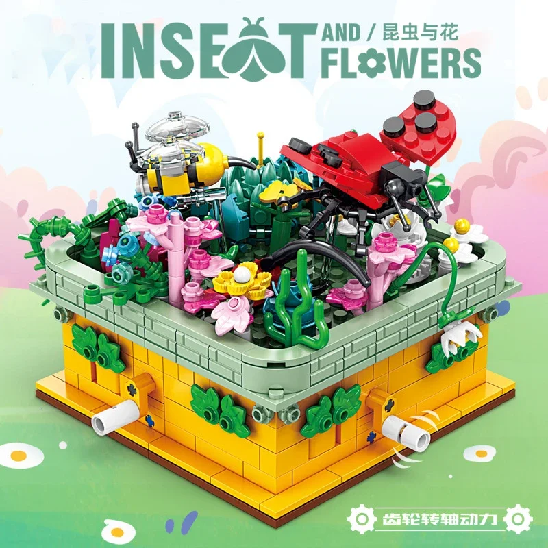 Creative And Fun 4-in-1 Insect Flower Desktop Decorative Ornament Building Blocks Bricks Toys Gifts
Creative And Fun 4-in-1 Insect Flower Desktop Decorative Ornament Building Blocks Bricks Toys Gifts