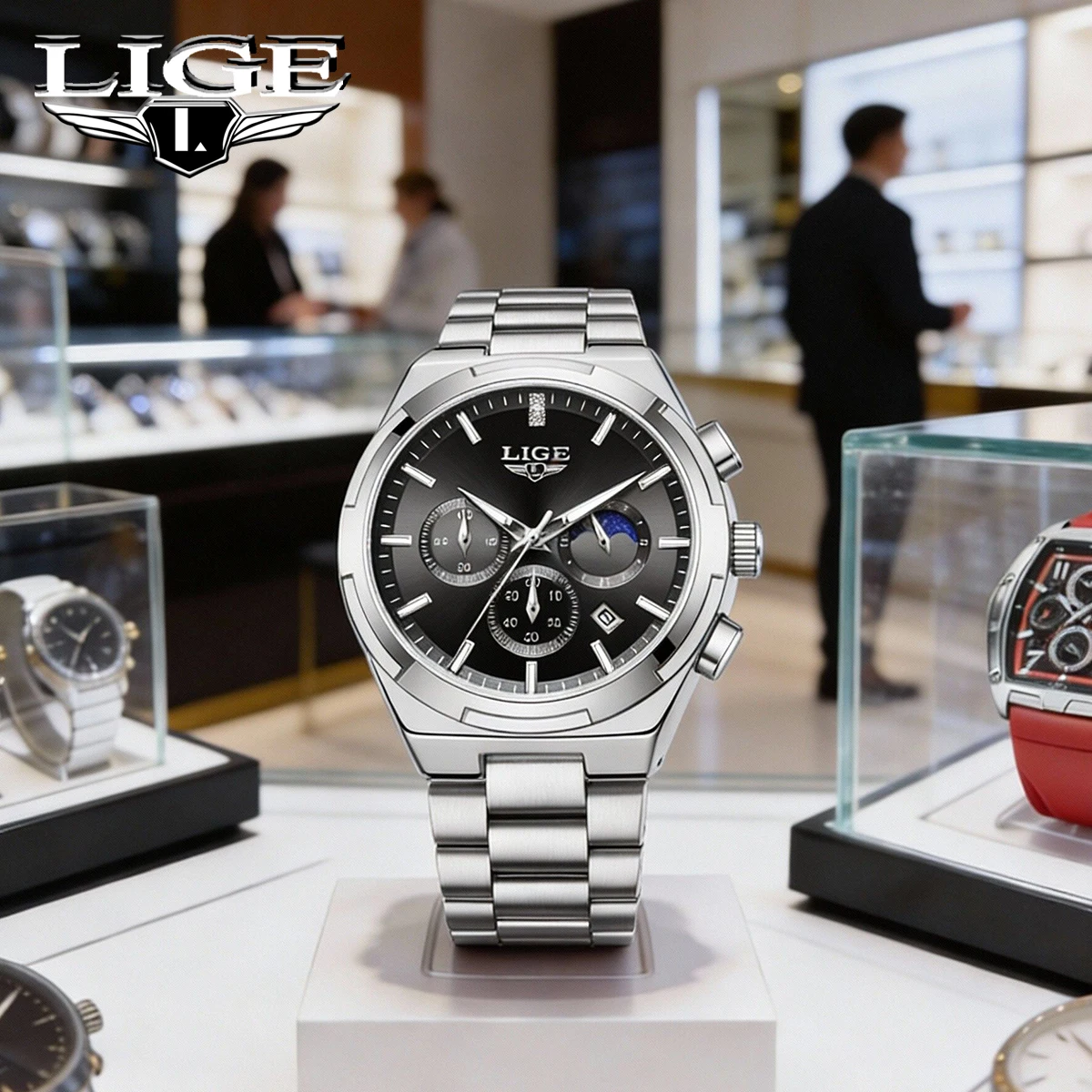 Новые роскошные кварцевые часы LIGE для мужчин, с календарем, водонепроницаемые, повседневные, модные, деловые часы для мужчин, reloj hombre addiesdive
Новые роскошные кварцевые часы LIGE для мужчин, с календарем, водонепроницаемые, повседневные, модные, деловые часы для мужчин, reloj hombre addiesdive