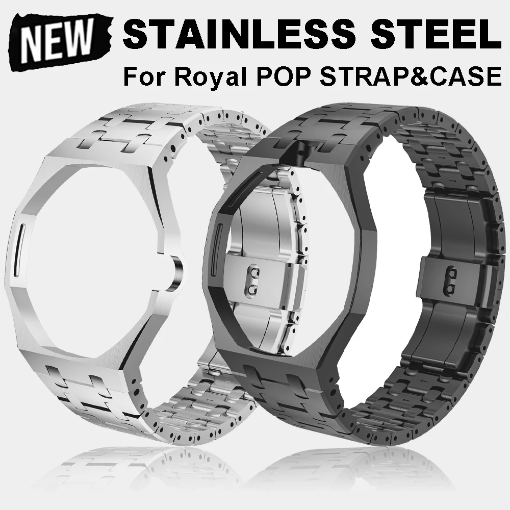 Luxury Stainless Steel Modification Kit for Royal Pop Pocket Watch Changer To Wristwatch Metal Case Strap Band
Luxury Stainless Steel Modification Kit for Royal Pop Pocket Watch Changer To Wristwatch Metal Case Strap Band