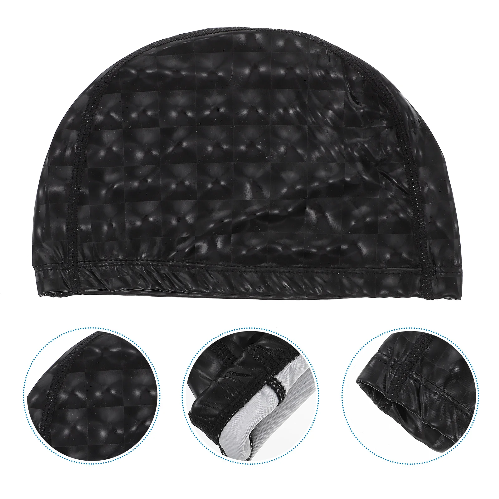 PU Coated Swim Caps Waterproof Adult Swim Hats for Hair Lightweight Reduced Resistance Pool Accessory
PU Coated Swim Caps Waterproof Adult Swim Hats for Hair Lightweight Reduced Resistance Pool Accessory