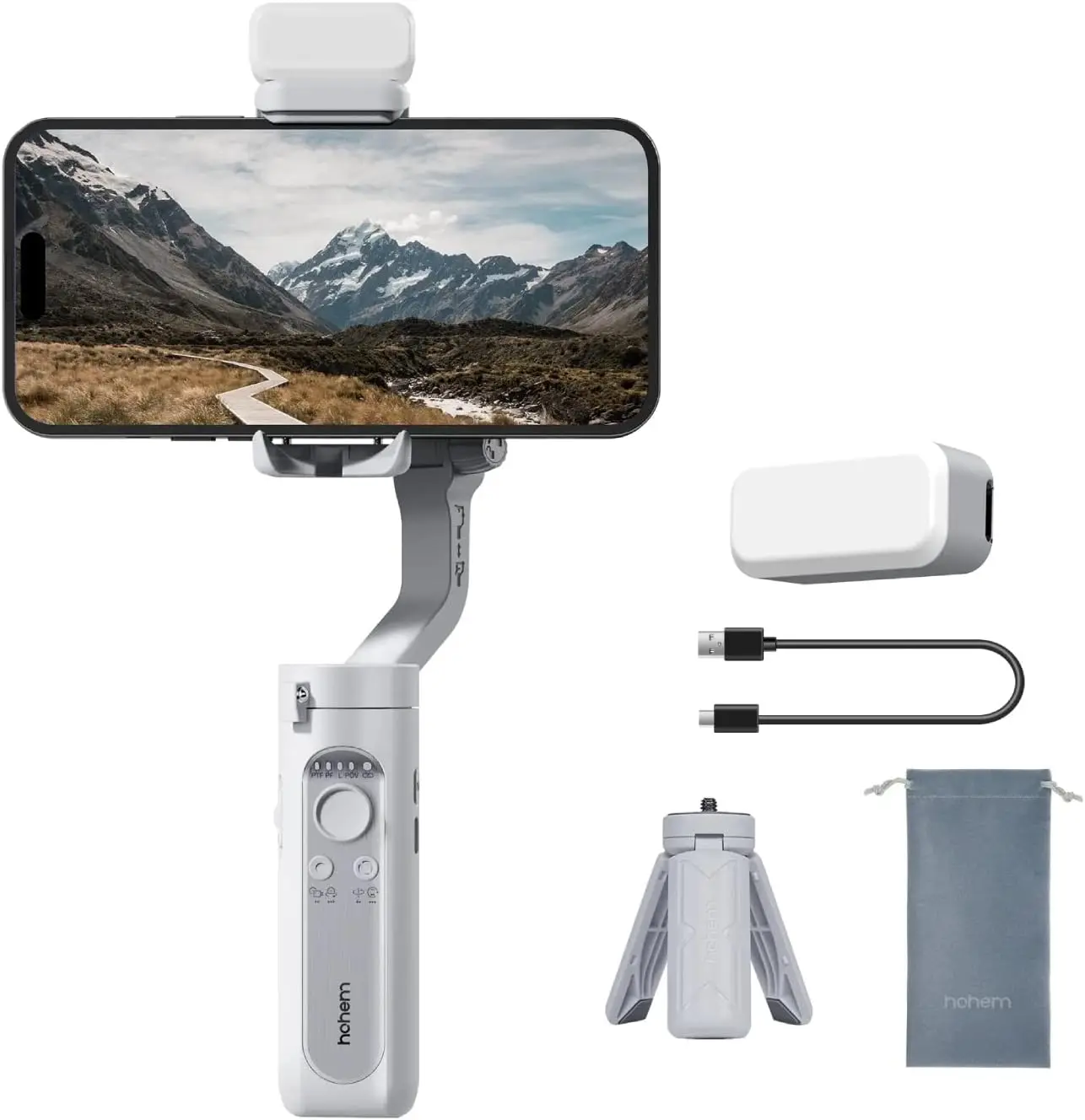 iSteady XE Smartphone Gimbal Stabilizer, 3-Axis with Tripod, Up to 280g, for iPhone 14 Pro/13/12/11
iSteady XE Smartphone Gimbal Stabilizer, 3-Axis with Tripod, Up to 280g, for iPhone 14 Pro/13/12/11