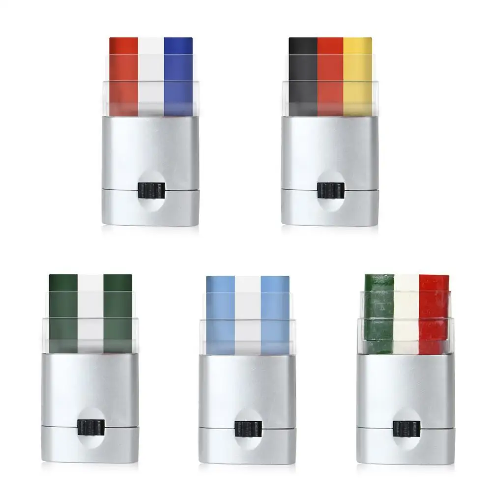 Country Flag Face Paint Stick Body Tattoo Colored Pigment Pen Fluorescent Crayon Washable Adult Kid Party Favors Makeup Soccer
Country Flag Face Paint Stick Body Tattoo Colored Pigment Pen Fluorescent Crayon Washable Adult Kid Party Favors Makeup Soccer