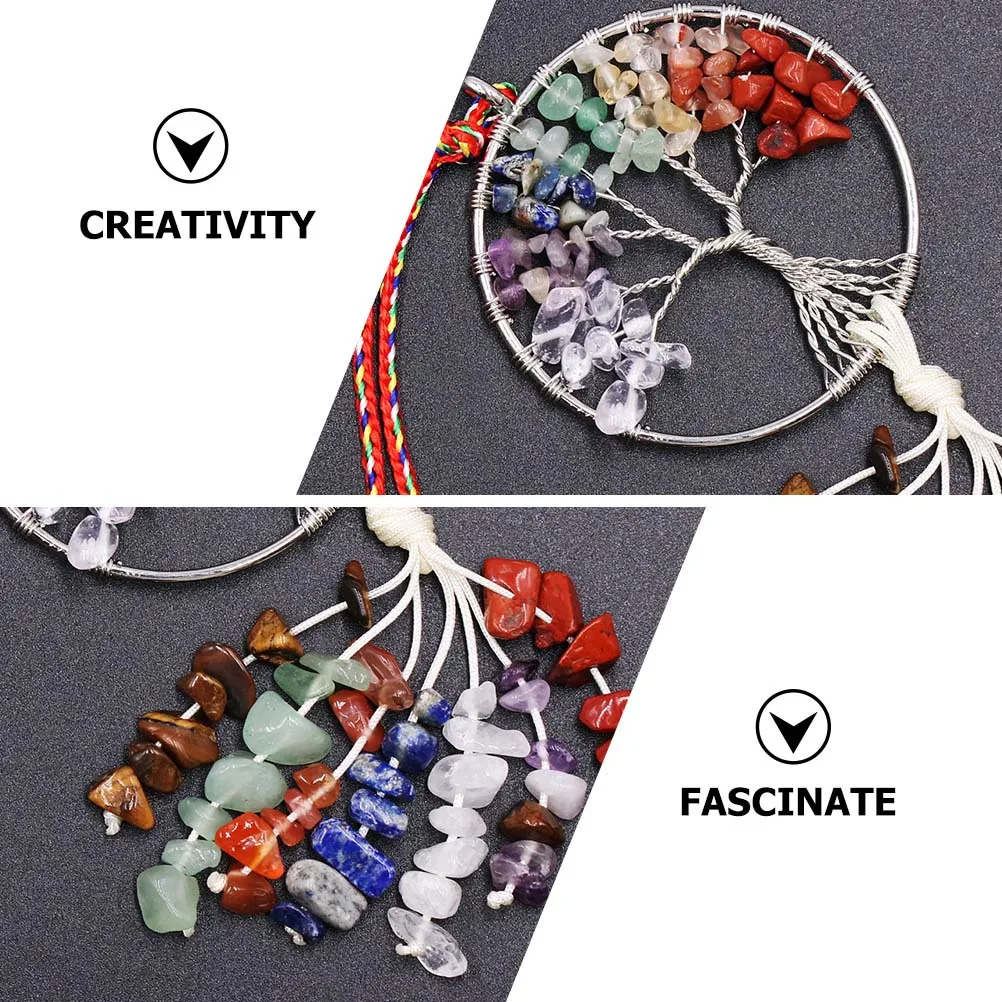 Tree Pendant Colorful Chakra Stone Car Interior Hanging Decor for Stress Relief and Emotional Balance
Tree Pendant Colorful Chakra Stone Car Interior Hanging Decor for Stress Relief and Emotional Balance