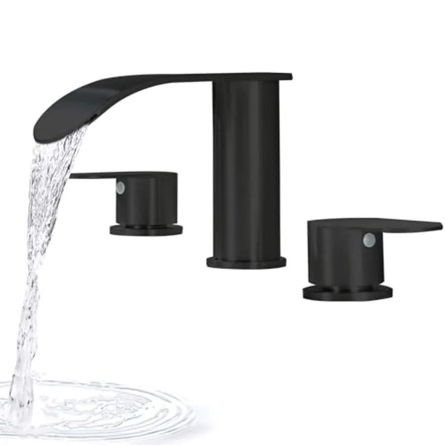 Roman Tub Faucet Matte Black, 3 Hole Waterfall Bathtub Faucets Sets Deck Mount Bath Tub Faucet 2 Handle Garden Bathtub Faucet
Roman Tub Faucet Matte Black, 3 Hole Waterfall Bathtub Faucets Sets Deck Mount Bath Tub Faucet 2 Handle Garden Bathtub Faucet