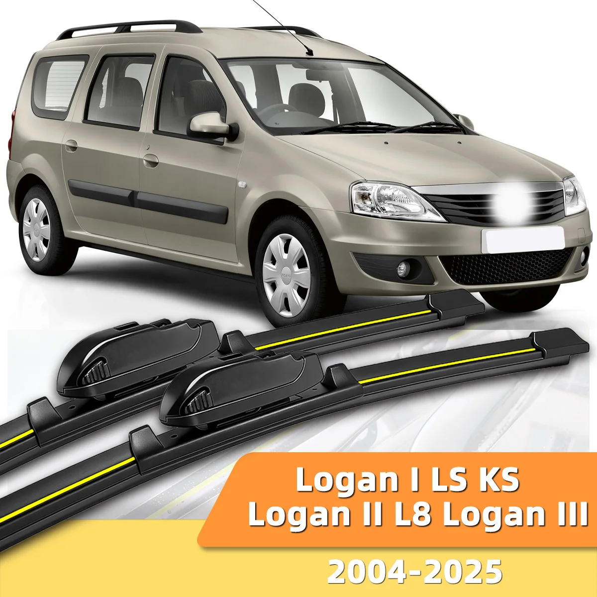 Щетки стеклоочистителя PINMOAP (2 шт.) для Dacia Logan I LS KS, Logan II L8, Logan III 2004-2025, малошумные
Щетки стеклоочистителя PINMOAP (2 шт.) для Dacia Logan I LS KS, Logan II L8, Logan III 2004-2025, малошумные