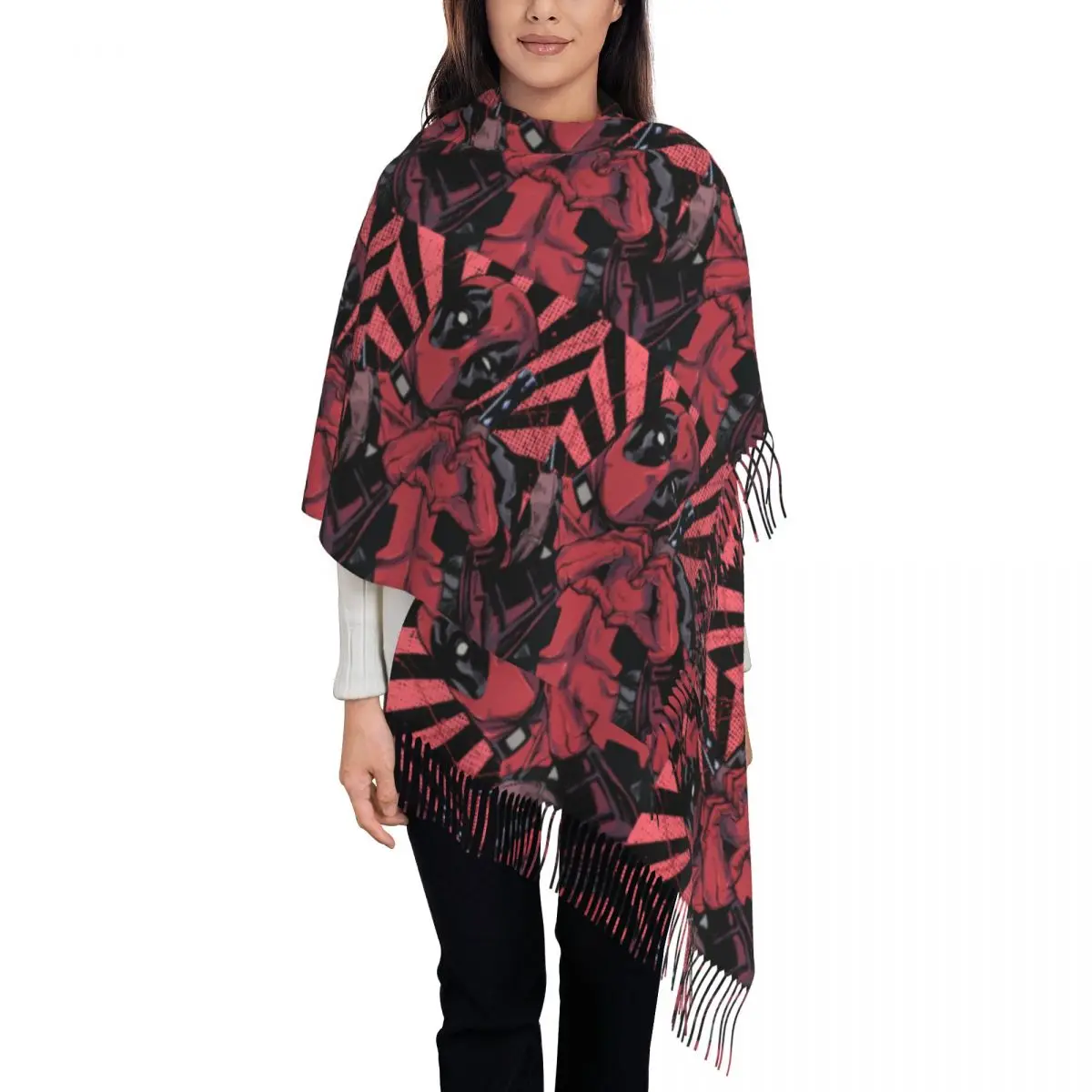 Custom Deadpool Hand Heart Scarf Wrap Women Long Winter Warm Tassel Shawl Unisex Scarves
Custom Deadpool Hand Heart Scarf Wrap Women Long Winter Warm Tassel Shawl Unisex Scarves