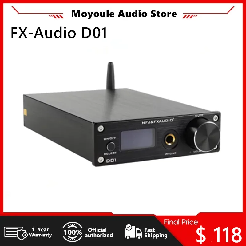 Усилитель для наушников FX-Audio D01 USB DAC Bluetooth 5,0 ES9038Q2M 32 бит 768 кГц DSD512 XU208 усилитель линейный выход аудио декодер
Усилитель для наушников FX-Audio D01 USB DAC Bluetooth 5,0 ES9038Q2M 32 бит 768 кГц DSD512 XU208 усилитель линейный выход аудио декодер