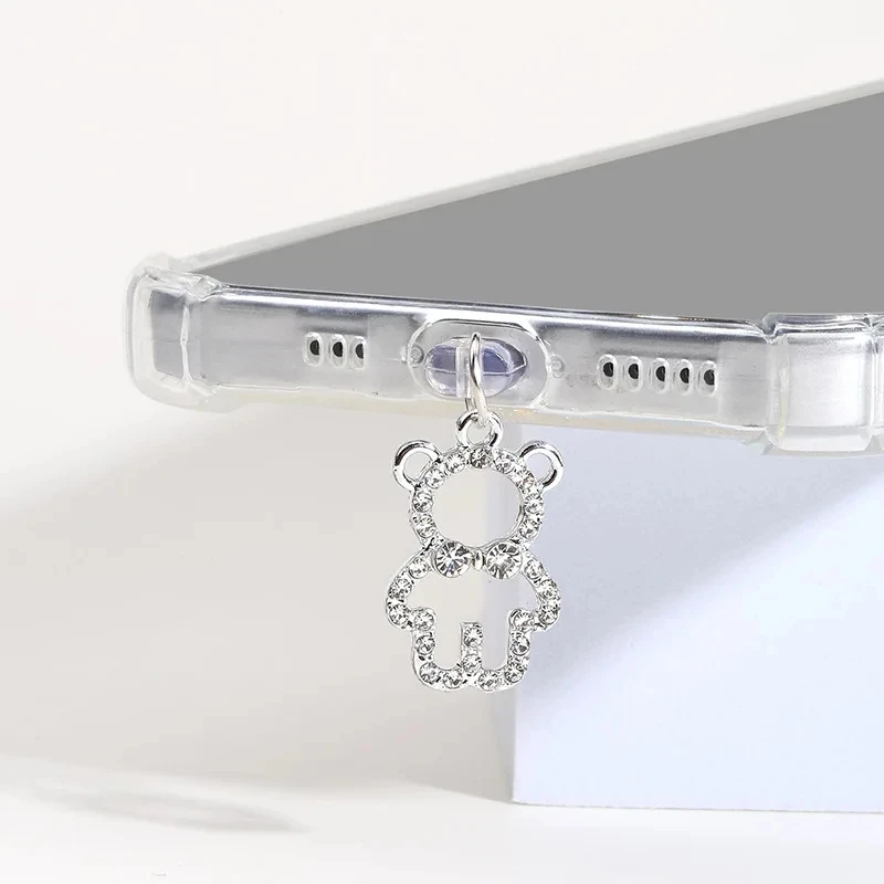 Mobile Phone Dust Plug, Bear-Shaped, Rhinestone Decoration, Dust-Proof, Suitable for Iphone15/14/13 and Android Phones, a Must-Have for Girls, Gift for Girlfriend, Gift for Best Friend, Small Gift
Mobile Phone Dust Plug, Bear-Shaped, Rhinestone Decoration, Dust-Proof, Suitable for Iphone15/14/13 and Android Phones, a Must-Have for Girls, Gift for Girlfriend, Gift for Best Friend, Small Gift