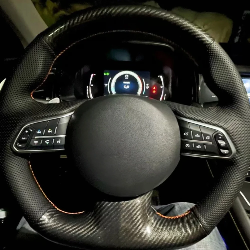Customization Car Steering Wheel Cover Carbon Fiber Leather Non-Slip For Haval F7 F7X D-type Automotive Interior Accessories
Customization Car Steering Wheel Cover Carbon Fiber Leather Non-Slip For Haval F7 F7X D-type Automotive Interior Accessories
