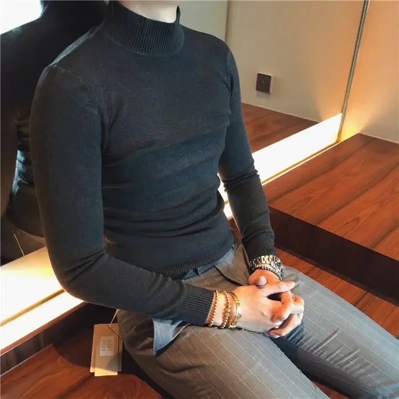 2023 Autumn Winter Cotton Sweater Men Long Sleeve Pullovers Man Half Turtleneck Sweaters Tops Casual Solid Knitting Clothing
2023 Autumn Winter Cotton Sweater Men Long Sleeve Pullovers Man Half Turtleneck Sweaters Tops Casual Solid Knitting Clothing