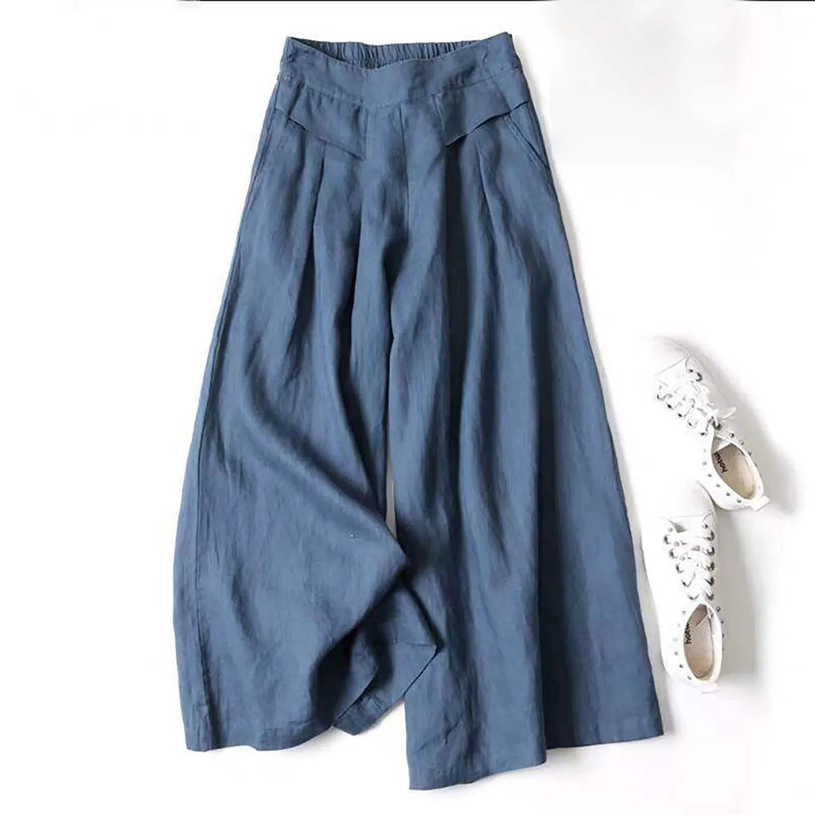 Women Loose Style Cotton Pants Summer New Linen Casual High Waist Solid Wide Leg Flowy Trousers Drawstring Daily Sweatpants
Women Loose Style Cotton Pants Summer New Linen Casual High Waist Solid Wide Leg Flowy Trousers Drawstring Daily Sweatpants