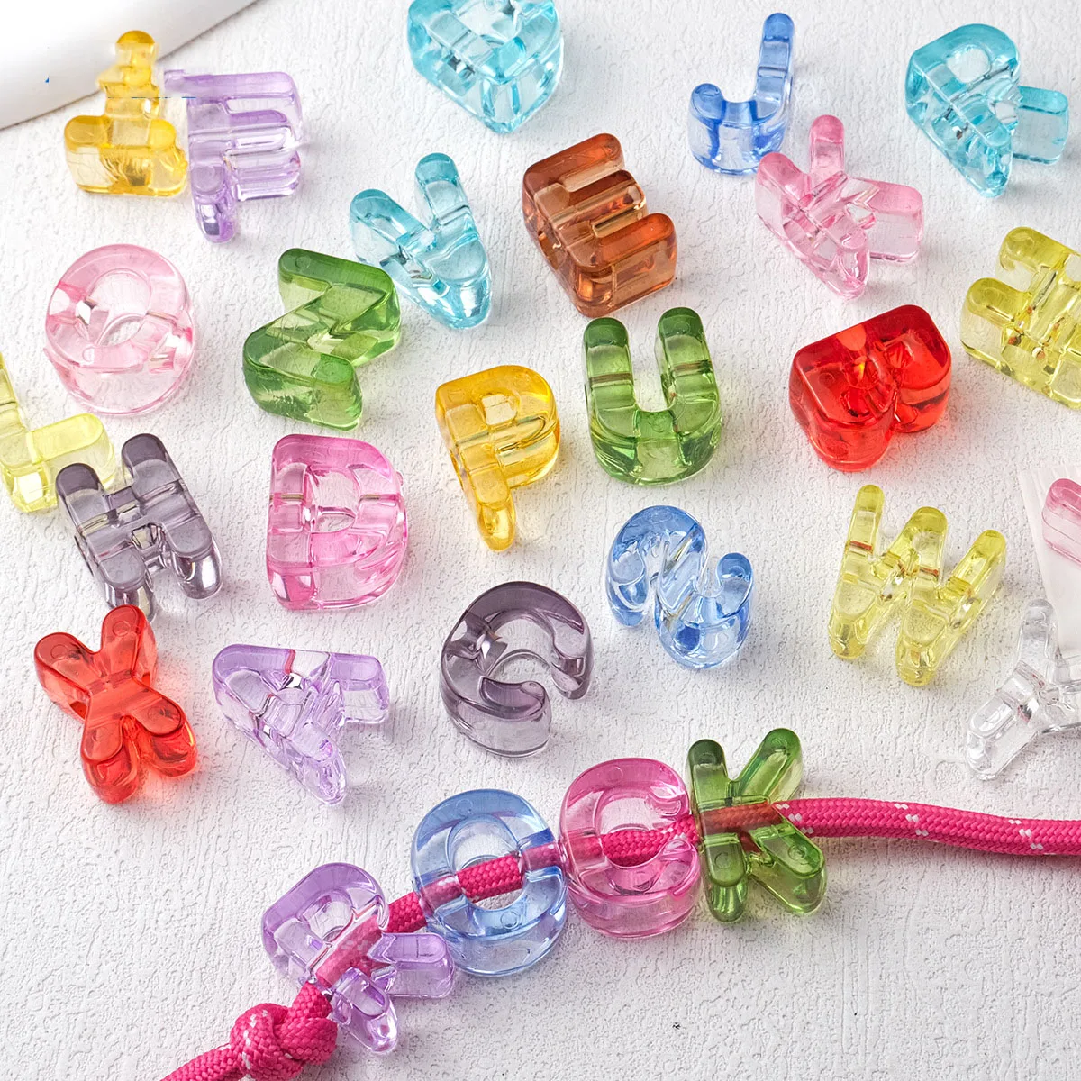 DIY Jewelry Finding Colorful Transparent Style English Character ABCs Initial Alphabet Letter Beads Fit Bracelet 100pcs 21*13mm
DIY Jewelry Finding Colorful Transparent Style English Character ABCs Initial Alphabet Letter Beads Fit Bracelet 100pcs 21*13mm