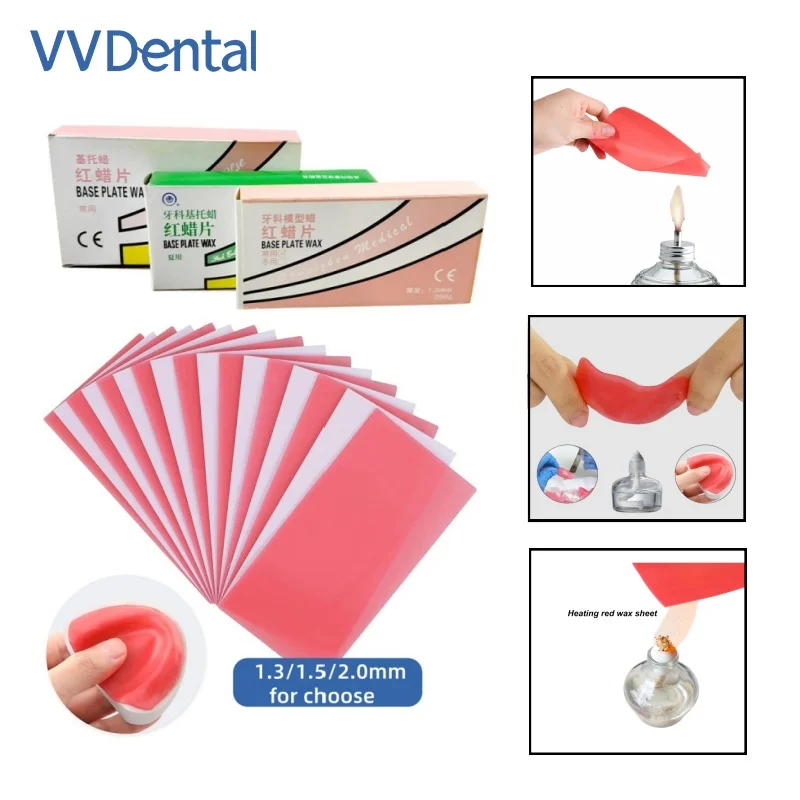 VV Dental Red Wax Sheets 1.3/1.5/2.0mm Model and Glass Alcohol Lamp Kit for Heating Wax Sheet Dentisty Lab Base Plate Material
VV Dental Red Wax Sheets 1.3/1.5/2.0mm Model and Glass Alcohol Lamp Kit for Heating Wax Sheet Dentisty Lab Base Plate Material