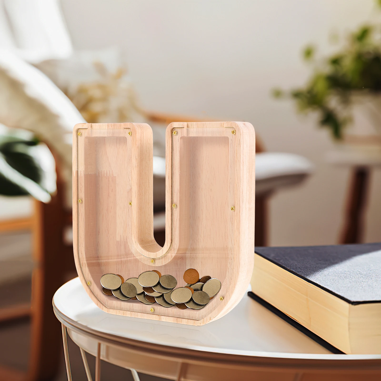 Piggy Bank Alphabet Money Saving Container Banks Wooden for Counter Jar Travel
Piggy Bank Alphabet Money Saving Container Banks Wooden for Counter Jar Travel