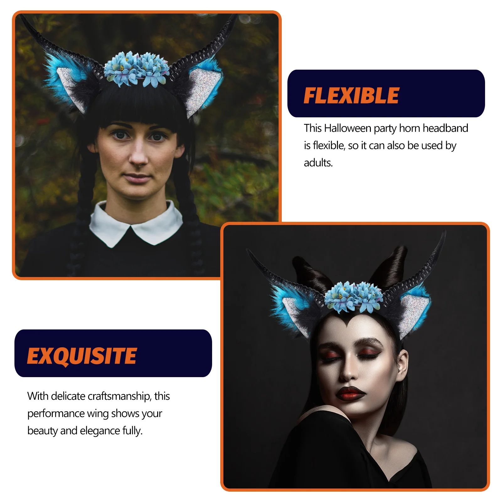 Ox Horn Headband Halloween Party Horn Hairband Cosplay Costume Prop Lightweight For Party Photo Stage Performance
Ox Horn Headband Halloween Party Horn Hairband Cosplay Costume Prop Lightweight For Party Photo Stage Performance