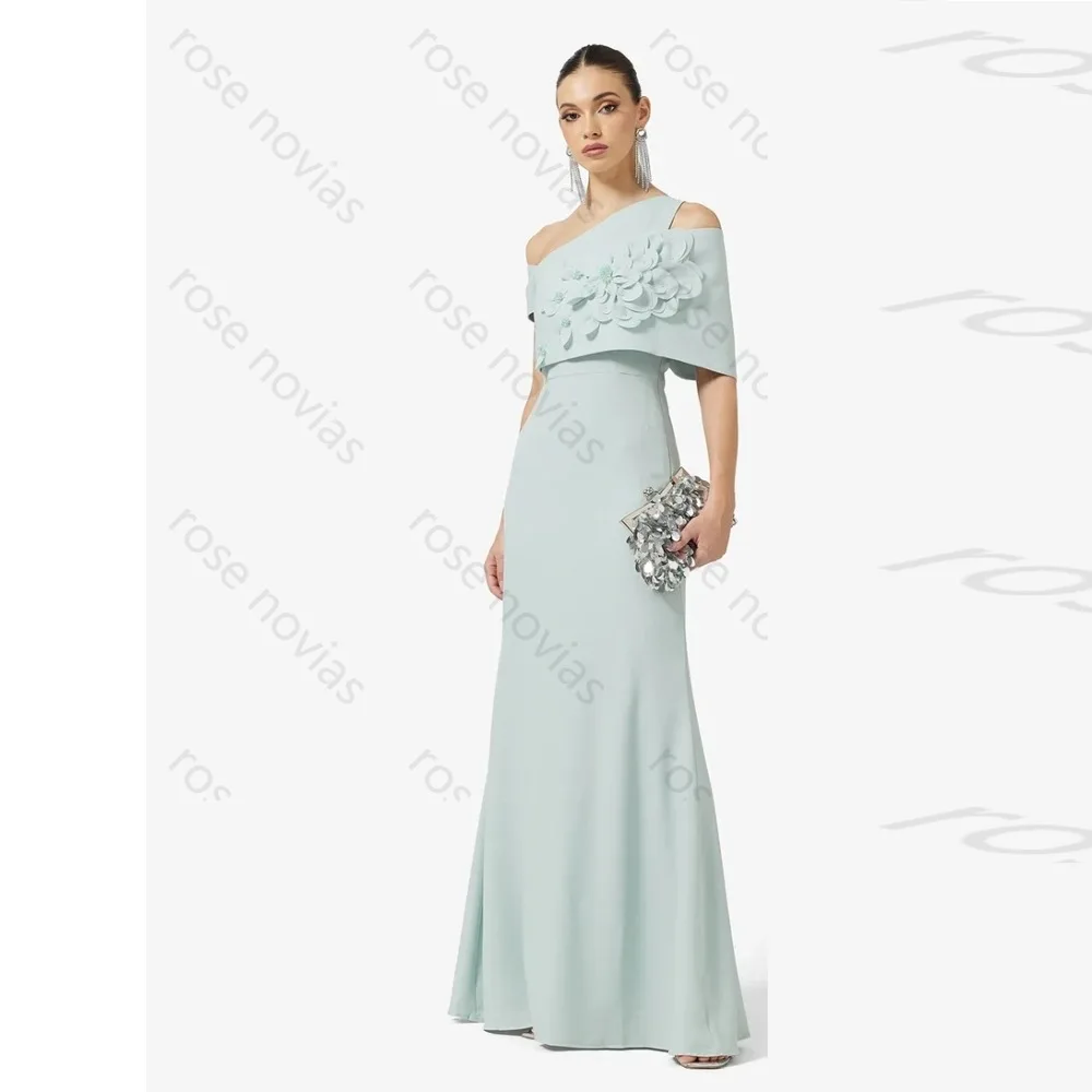 Customized Crepe Evening Dresses off the Shoulder Flowers Elegant A-line the Floor-Length High Quality for Formal Party Dress
Customized Crepe Evening Dresses off the Shoulder Flowers Elegant A-line the Floor-Length High Quality for Formal Party Dress