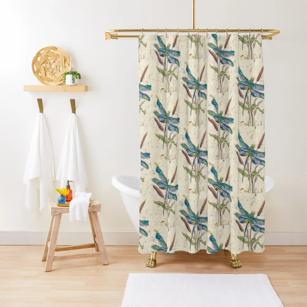 Dragonfly and Cattails Shower Curtain Elegant Bathroom Modern Accessory Bathrooms Curtain
Dragonfly and Cattails Shower Curtain Elegant Bathroom Modern Accessory Bathrooms Curtain