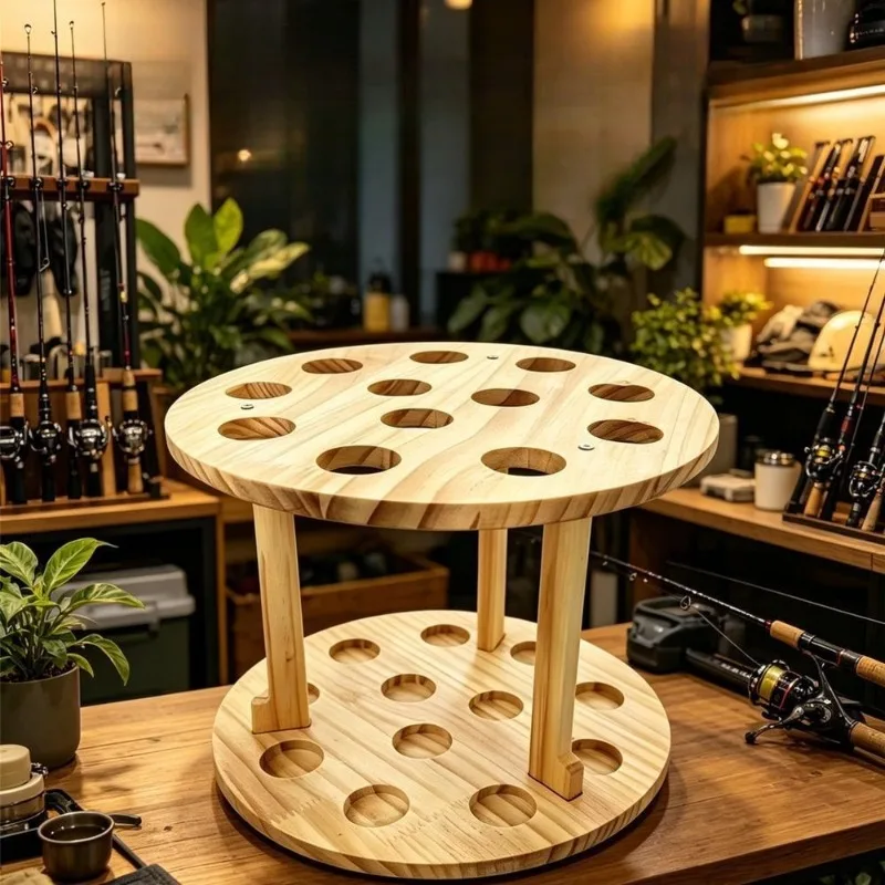 Solid Wood 360-degree Rotating Lure Fishing Rod Display Rack Billiard Cue Storage Rack Freestanding Rod Holder Fishing Gear
Solid Wood 360-degree Rotating Lure Fishing Rod Display Rack Billiard Cue Storage Rack Freestanding Rod Holder Fishing Gear