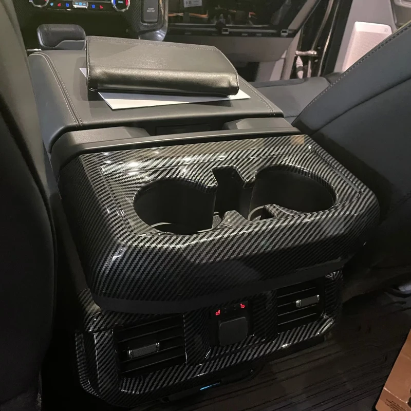 For Ford F150 2022 2023 Carbon Fiber Style Rear Seat Drink Cup Holder Chrome Trim Cover Bezel Surround Frame Styling
For Ford F150 2022 2023 Carbon Fiber Style Rear Seat Drink Cup Holder Chrome Trim Cover Bezel Surround Frame Styling