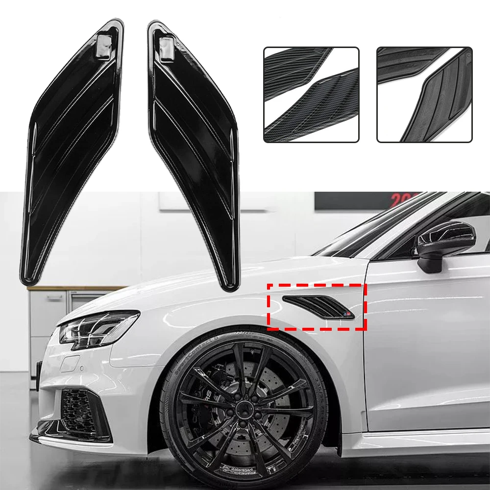 Pair Universal Car Side Fender Air Vent Side Wing Stickers Glossy Black/Carbon Fiber Car Side Body Decoration
Pair Universal Car Side Fender Air Vent Side Wing Stickers Glossy Black/Carbon Fiber Car Side Body Decoration