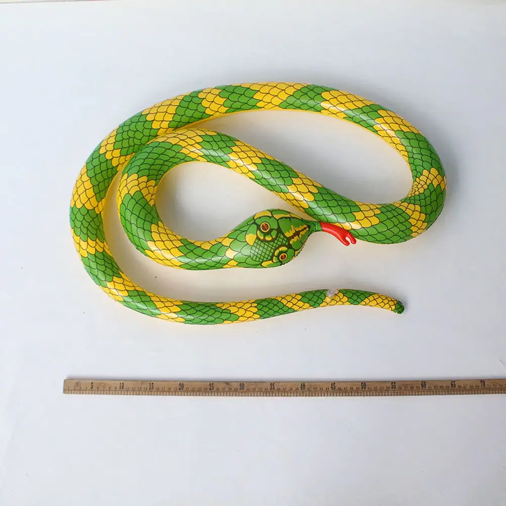 Yellow Simulate Inflatable Snake Model Toys Creative Inflatable Ornaments Prank Prop Decoration Kids Animal Toy
Yellow Simulate Inflatable Snake Model Toys Creative Inflatable Ornaments Prank Prop Decoration Kids Animal Toy