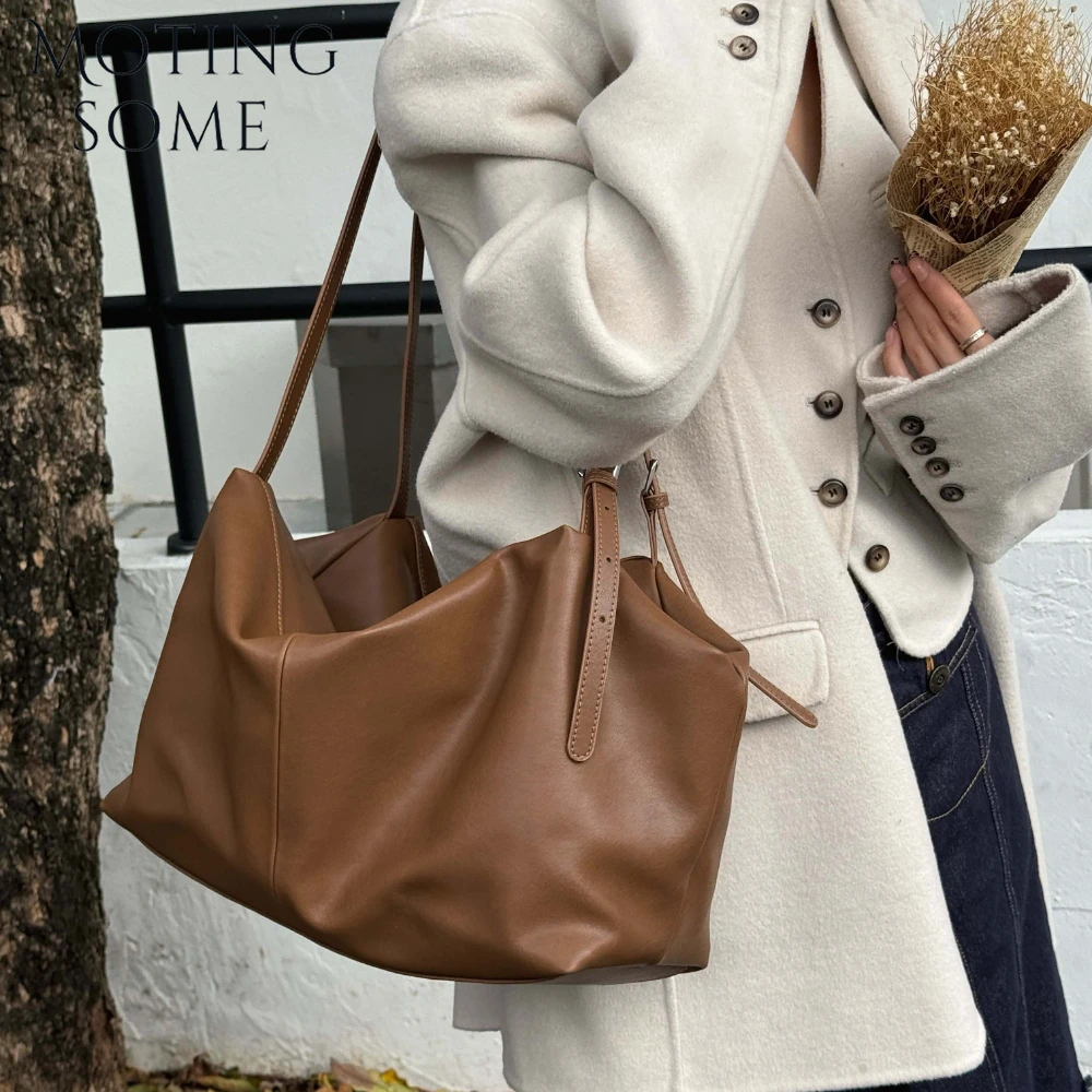 Motingsome Hobos Bag Woman Genuine Leather Handbag 2025 New Luxury Natural Cowhide Purses Large-capacity Niche Messenger Bags
Motingsome Hobos Bag Woman Genuine Leather Handbag 2025 New Luxury Natural Cowhide Purses Large-capacity Niche Messenger Bags