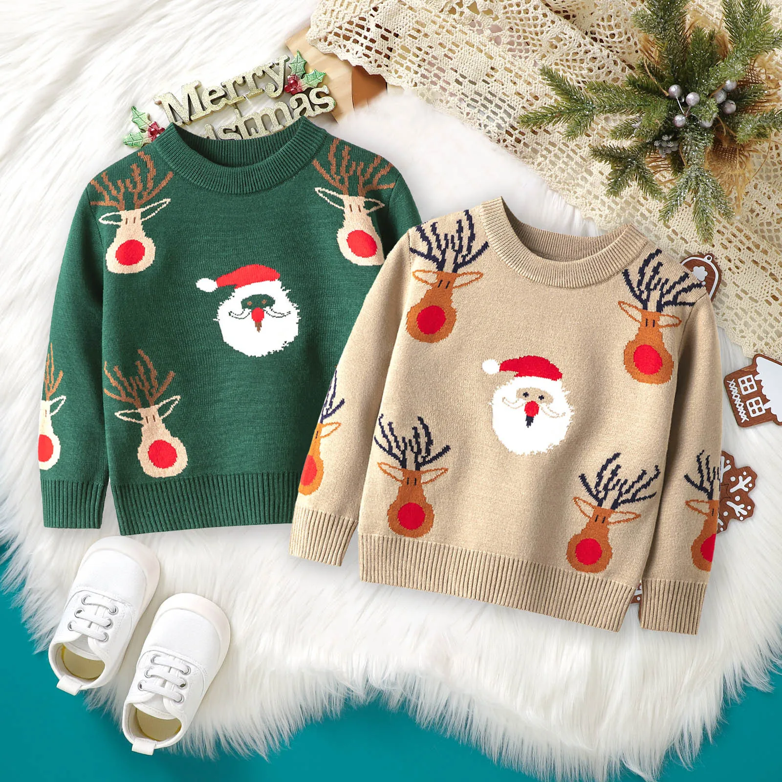 Christmas Baby Boys Girls Knitted Sweater Long Sleeves Winter Cotton Soft Cartoon Kids Coat New Years Children's Baby Clothes
Christmas Baby Boys Girls Knitted Sweater Long Sleeves Winter Cotton Soft Cartoon Kids Coat New Years Children's Baby Clothes