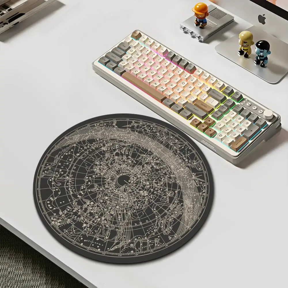 HYBXAXC Vintage Star Chart Round Mouse Pad Non Slip Rubber Desk Mat for Office Laptop Gaming Decor
HYBXAXC Vintage Star Chart Round Mouse Pad Non Slip Rubber Desk Mat for Office Laptop Gaming Decor