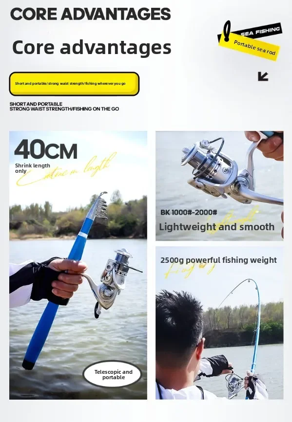 2026 Telescopic Fishing Rod Telescopic Rea Fishing Rod Spinning Fishing Pole for Saltwater and Freshwater
2026 Telescopic Fishing Rod Telescopic Rea Fishing Rod Spinning Fishing Pole for Saltwater and Freshwater