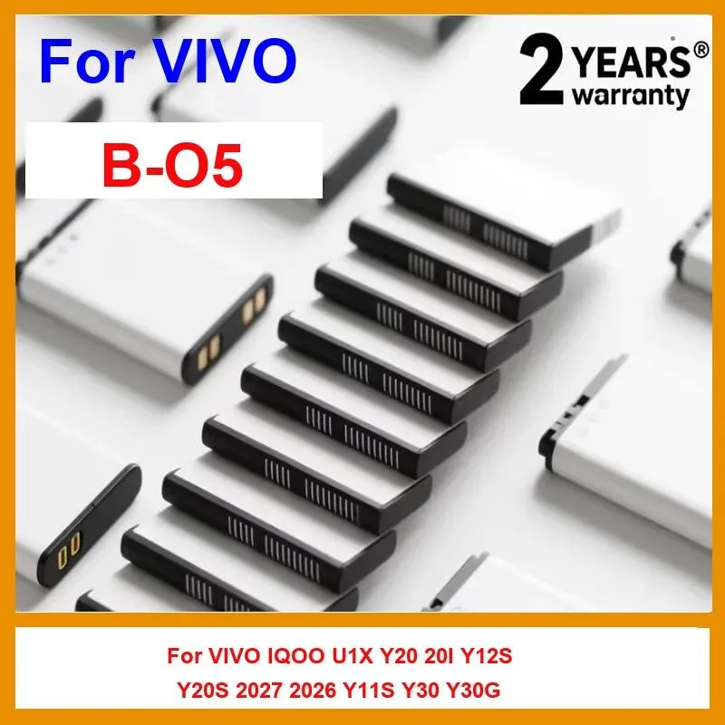 Mobile Phone Battery 5000Mah Reliable Power For Vivo Iqoo U1X Y20 20I Y12S Y20S 2027 2026 Y11S Y30 Y30G Fast Shipping B-O5
Mobile Phone Battery 5000Mah Reliable Power For Vivo Iqoo U1X Y20 20I Y12S Y20S 2027 2026 Y11S Y30 Y30G Fast Shipping B-O5
