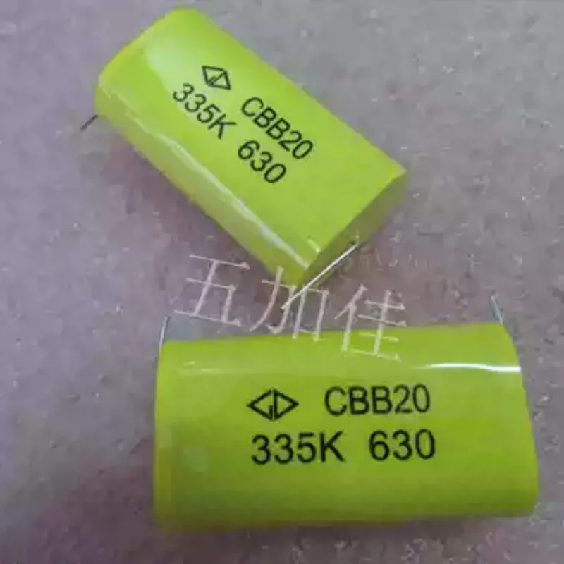 5-30pcs metalized polypropylene film flat axial capacitor CBB20 335K630 630V3.3UF crossover capacitor
5-30pcs metalized polypropylene film flat axial capacitor CBB20 335K630 630V3.3UF crossover capacitor