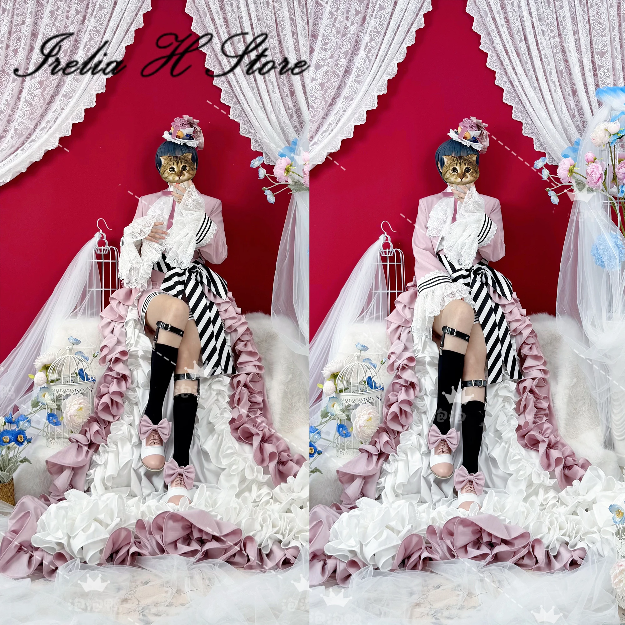 Irelia H Store Ciel Phantomhive Cosplay Costume pink Tea cup outfit Halloween dress female
Irelia H Store Ciel Phantomhive Cosplay Costume pink Tea cup outfit Halloween dress female
