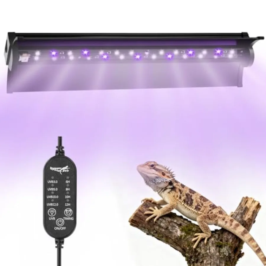 【Spot goods】UVB Light for Reptiles 10W HO LED UVB Reptile Light Fixture UVA UVB Lamp Bulb Terrarium Light with Timer and 5 Adju
【Spot goods】UVB Light for Reptiles 10W HO LED UVB Reptile Light Fixture UVA UVB Lamp Bulb Terrarium Light with Timer and 5 Adju