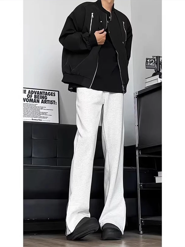 American High Street Vibe Men's Flared Sweatpants ey Floral Side Zipper Cleanfit Casual Long Pants Spring Autumn Sle
American High Street Vibe Men's Flared Sweatpants ey Floral Side Zipper Cleanfit Casual Long Pants Spring Autumn Sle