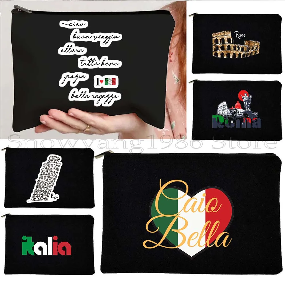 Italy Caio Bella Pisa Roma Italia Italian Flag Palermo Puglia Sardinia Verona Turin Cosmetic Bag Makeup Zipper Pouch Pencil Case
Italy Caio Bella Pisa Roma Italia Italian Flag Palermo Puglia Sardinia Verona Turin Cosmetic Bag Makeup Zipper Pouch Pencil Case