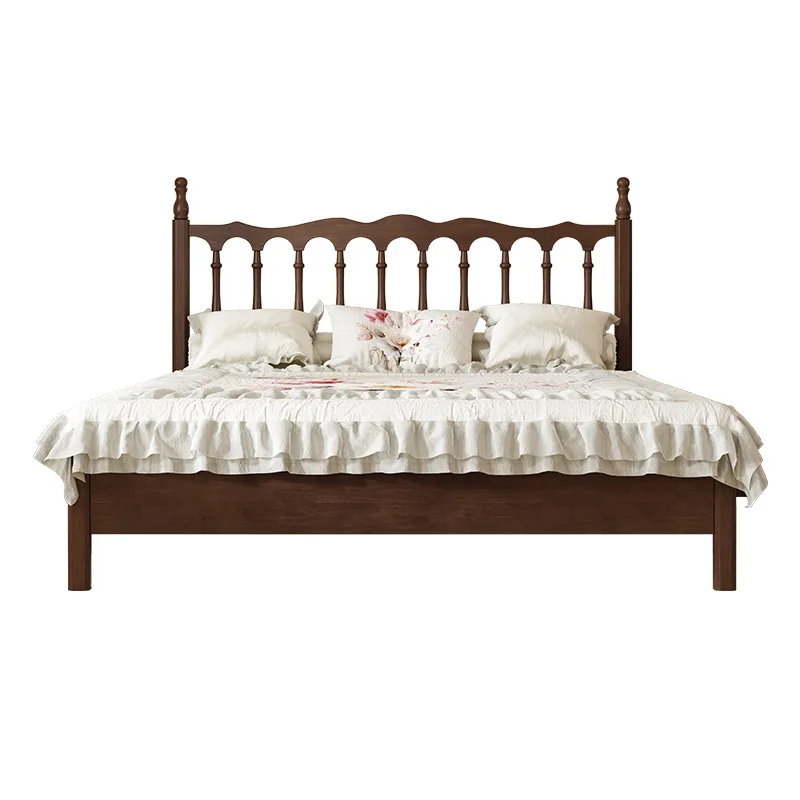 Rural American bed all solid wood 1.8M double modern simple retro French bed B & B style
Rural American bed all solid wood 1.8M double modern simple retro French bed B & B style