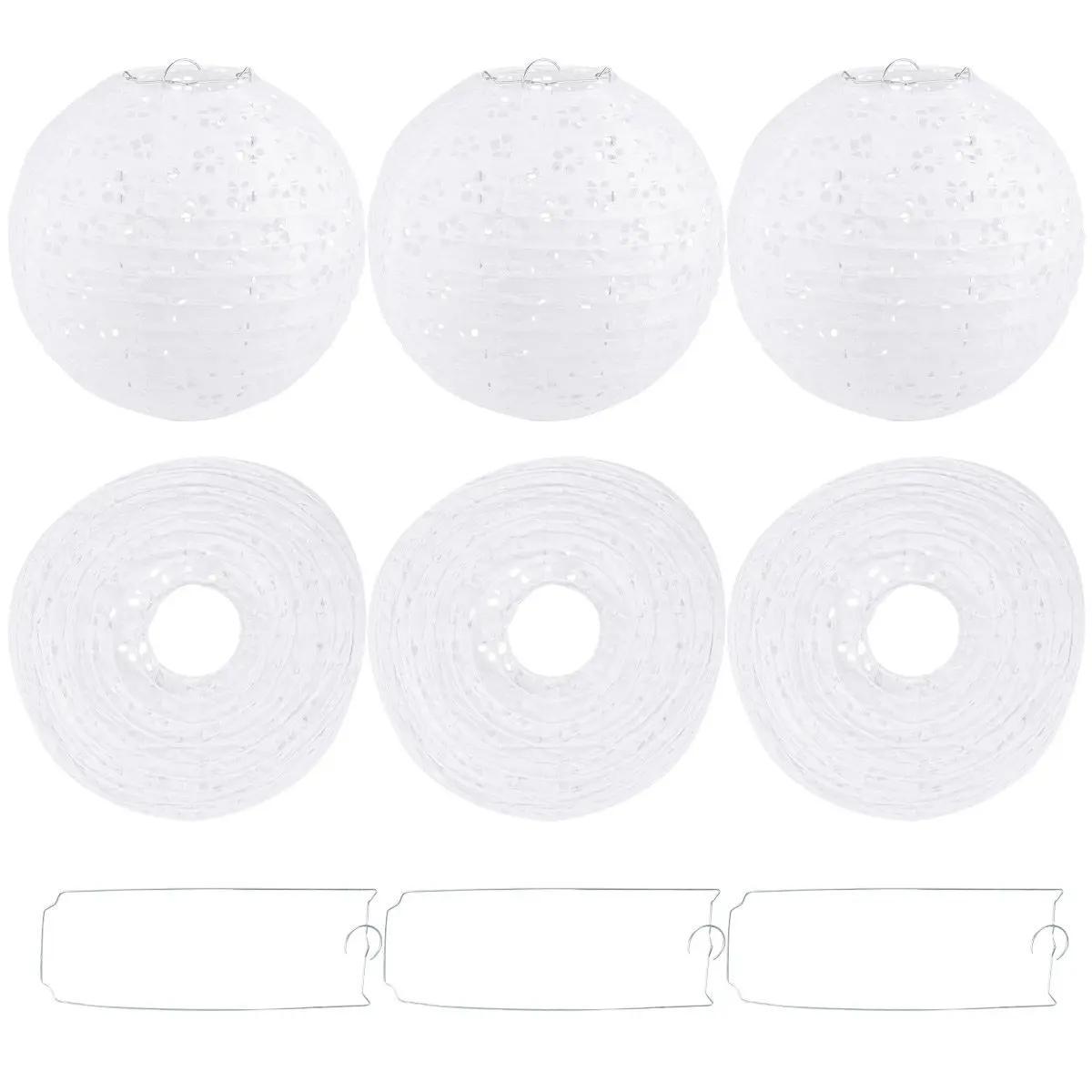 6Pcs Hollowed Paper Lanterns Handmade Round Hanging Decorative Pendant for Birthday Chinese New Year Celebration Room Ambiance
6Pcs Hollowed Paper Lanterns Handmade Round Hanging Decorative Pendant for Birthday Chinese New Year Celebration Room Ambiance