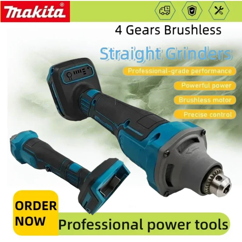 Makita High Performance Makita Brushless Straight Grinder 4 Gear Speed Control Chuck Die Grinder DIY Polishing Engraving Tool
Makita High Performance Makita Brushless Straight Grinder 4 Gear Speed Control Chuck Die Grinder DIY Polishing Engraving Tool