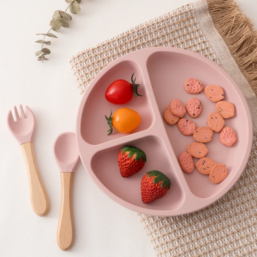 Food Grade Silicone Child Dish Set Baby Feeding Bowl Suction Plate Straw Cup Wooden Spoon Fork for Kids Tableware Toddler Dishes
Food Grade Silicone Child Dish Set Baby Feeding Bowl Suction Plate Straw Cup Wooden Spoon Fork for Kids Tableware Toddler Dishes