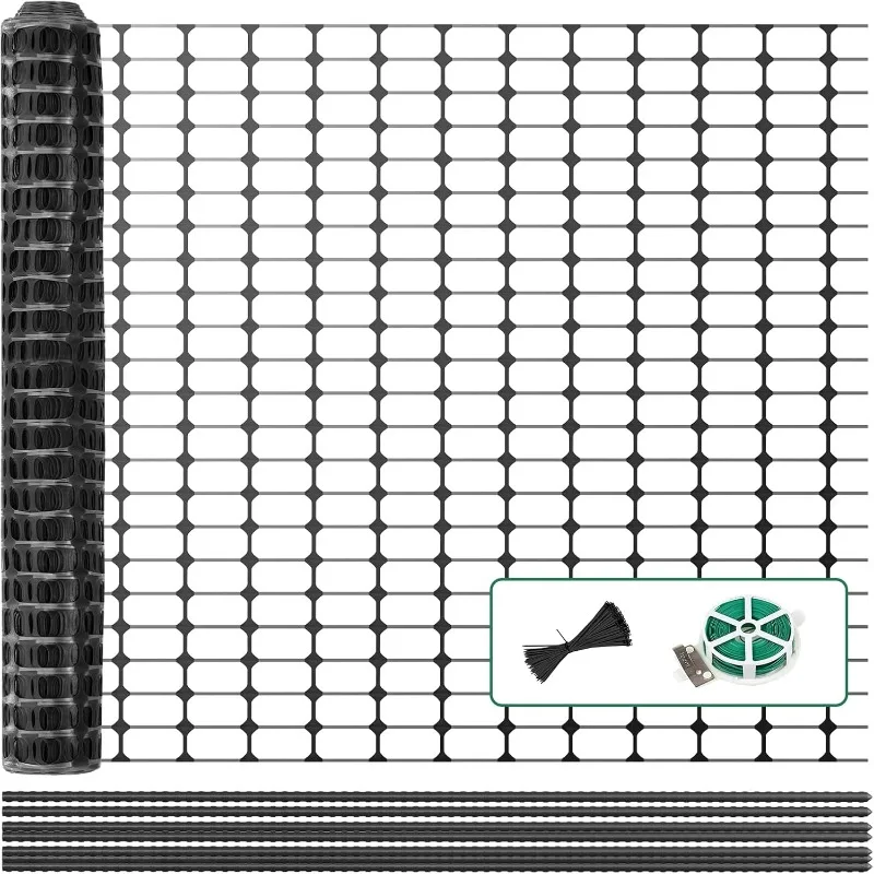 Plastic Garden Fence Roll, 40in x 100ft Snow Fence with 30 Steel Stakes, Reusable Temporary Safety Fencing Netting Anim
Plastic Garden Fence Roll, 40in x 100ft Snow Fence with 30 Steel Stakes, Reusable Temporary Safety Fencing Netting Anim