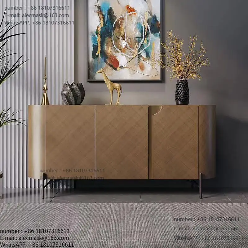 Light luxury Italian dining side cabinet, high-end villa locker, metallic paint designer, entrance cabinet, living room wall dec
Light luxury Italian dining side cabinet, high-end villa locker, metallic paint designer, entrance cabinet, living room wall dec