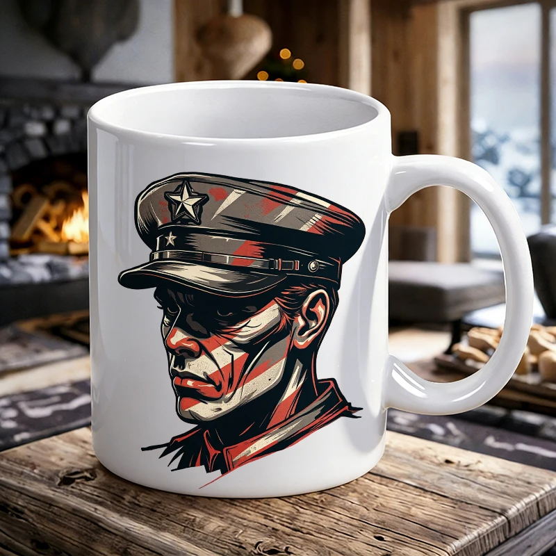 Retro Military Soldier Ceramic Mug American Flag Patriotic Coffee Cup, Milk Cup, Office Tea Cup, Gift for Friends,Fade-Resistant
Retro Military Soldier Ceramic Mug American Flag Patriotic Coffee Cup, Milk Cup, Office Tea Cup, Gift for Friends,Fade-Resistant