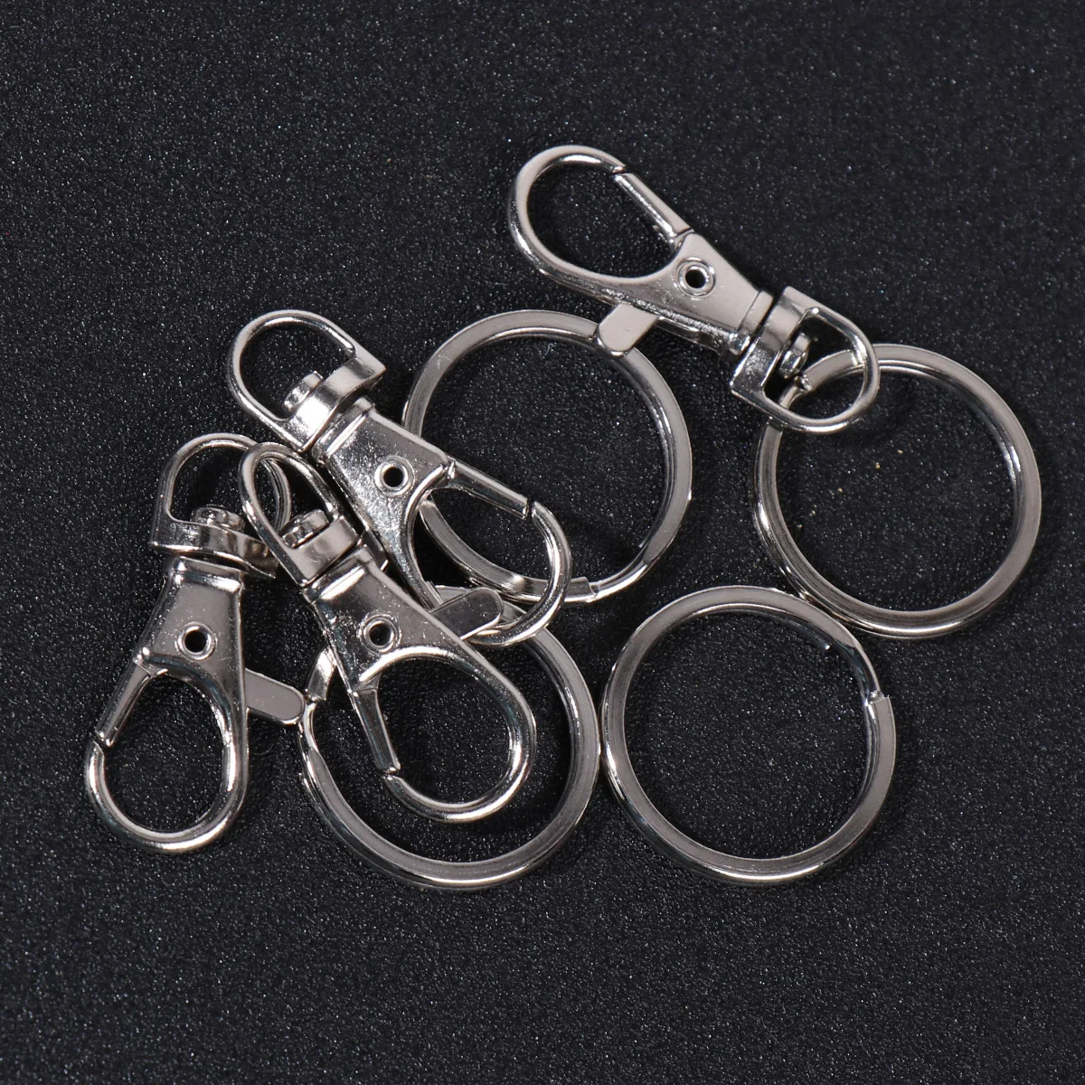 60 Pcs Dog Key Ring Metal Keychain Zinc Alloy Clip DIY Keyring Buckles Rings Silver Child
60 Pcs Dog Key Ring Metal Keychain Zinc Alloy Clip DIY Keyring Buckles Rings Silver Child