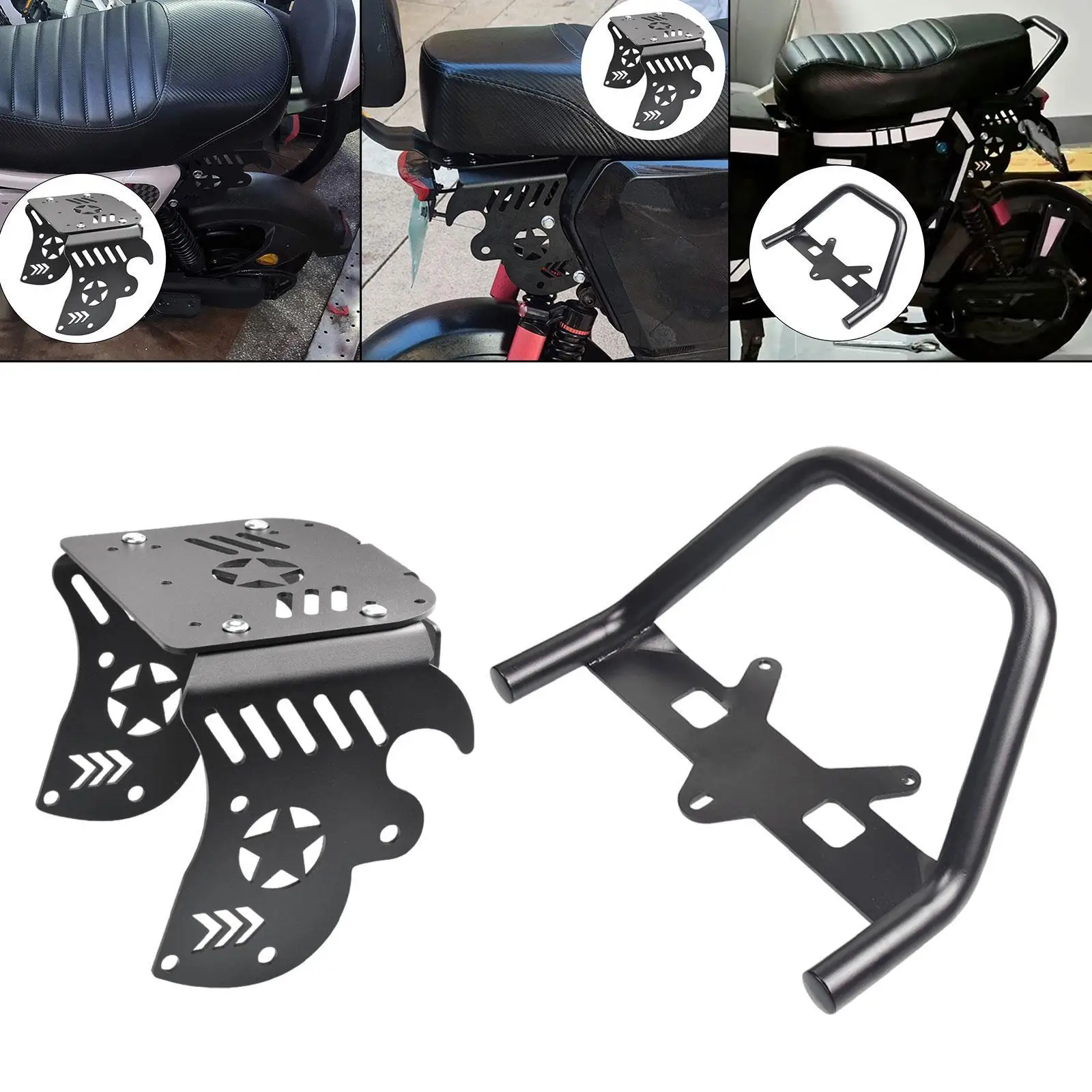 Motorcycle Rear Luggage Rack Luggage Bracket Multipurpose Modified Seat Cushion Short Tail Rack for Motorbike Supplies
Motorcycle Rear Luggage Rack Luggage Bracket Multipurpose Modified Seat Cushion Short Tail Rack for Motorbike Supplies